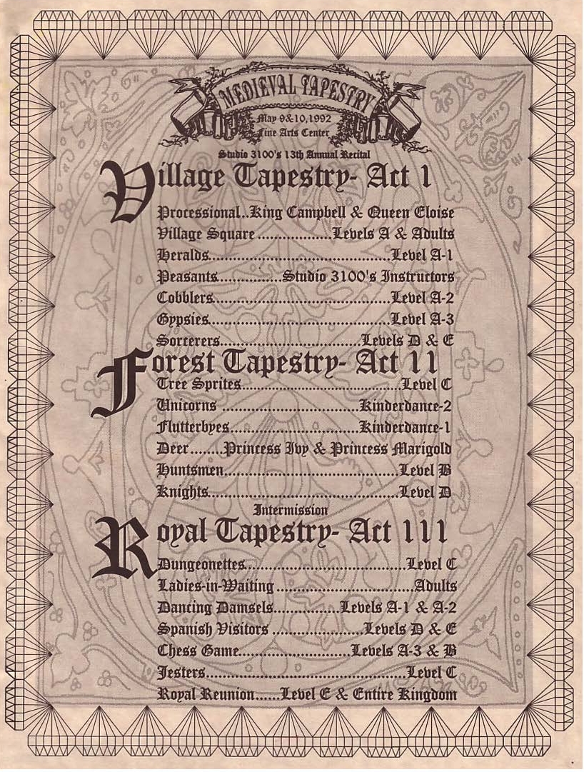1992 Medieval Tapestry